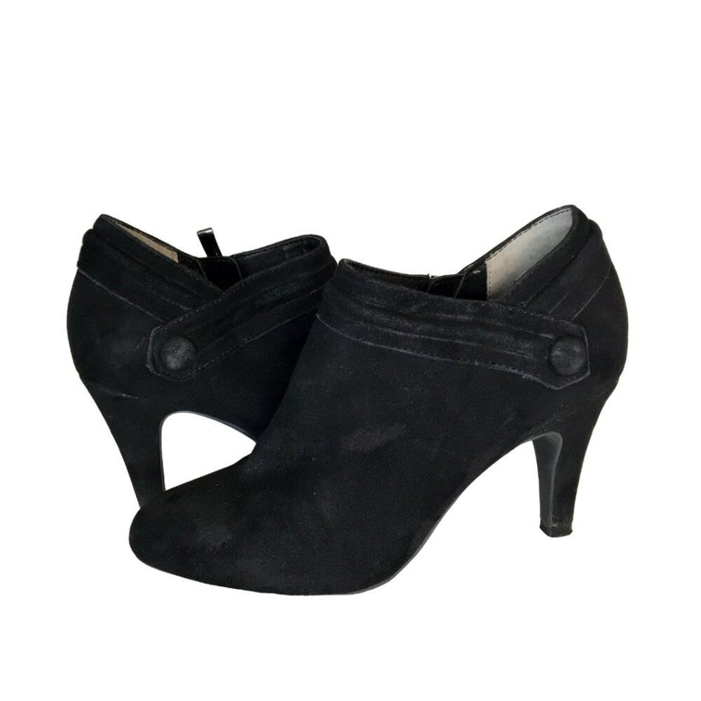 ME TOO Black Suede 3" Devon Boot Bootie | 6.5M